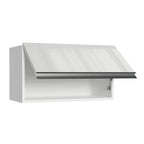 Armário Aéreo Madesa Acordes 100% MDF 60 cm 1 Porta Basculante Branco Brilho
