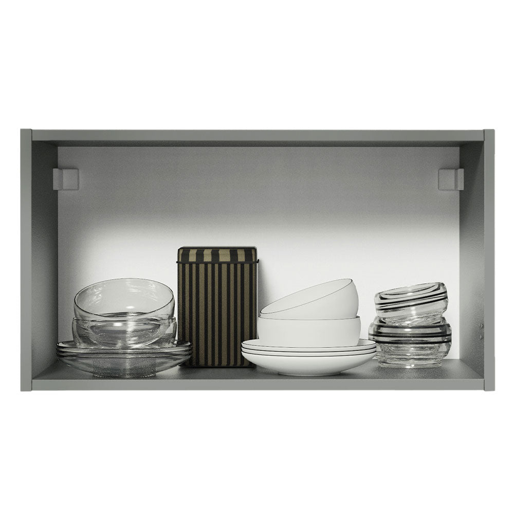 Armário Aéreo 60 cm 1 Porta Basculante Cinza Nice Madesa