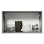 Armário Aéreo 60 cm 1 Porta Basculante Cinza Nice Madesa