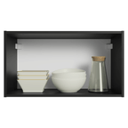 Armário Aéreo 60 cm 1 Porta Basculante Preto Nice Madesa