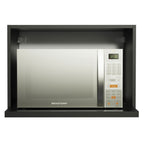Armário Aéreo 60 cm Nicho para Microondas/Forno Elétrico Preto Madesa