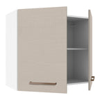 Armário Aéreo 70 cm 2 Portas Branco/Crema Agata Madesa
