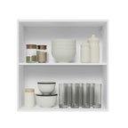 Armário Aéreo 70 cm 2 Portas Branco/Rustic Glamy Madesa