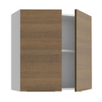 Armário Aéreo 70 cm 2 Portas Branco/Rustic Stella Madesa