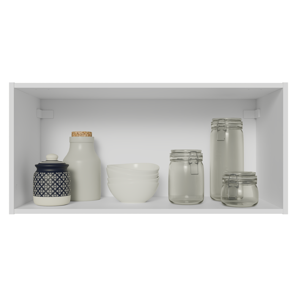 Armário Aéreo de Cozinha com 1 Porta Basculante 120 cm Branco Pieta Madesa