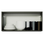 Armário Aéreo Madesa Reims 70 cm 1 Porta Preto