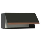 Armário Aéreo Madesa Reims 70 cm 1 Porta Preto