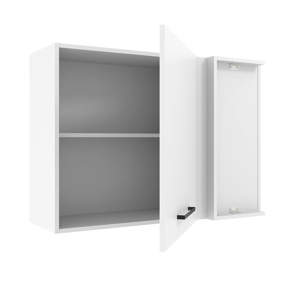 Armário Aéreo de Canto Madesa Agata 1 Porta - Branco