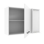 Armário Aéreo de Canto Madesa Agata 1 Porta - Branco