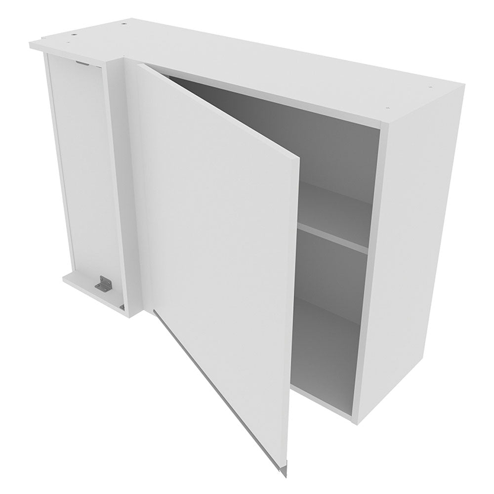 Armário Aéreo de Canto Madesa Glamy 1 Porta Branco