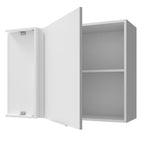 Armário Aéreo de Canto Madesa Stella 1 Porta Branco