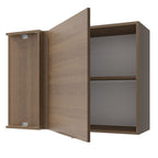 Armário Aéreo de Canto Madesa Stella 1 Porta Rustic