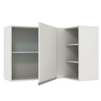 Armário Aéreo de Canto Madesa Glamy 1 Porta para linha de 60 cm de profundidade Branco