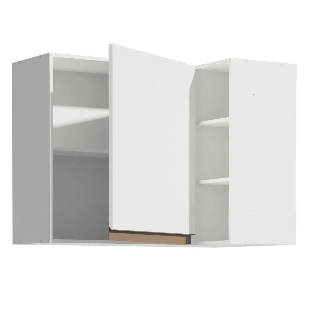 Armário Aéreo de Canto Madesa Reims 1 Porta e Adega Branco