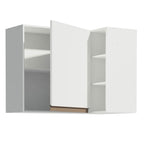 Armário Aéreo de Canto Madesa Reims 1 Porta e Adega Branco