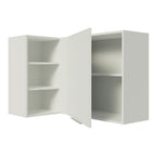 Armário Aéreo de Canto Madesa Stella 1 Porta para linha de 60 cm de profundidade Branco