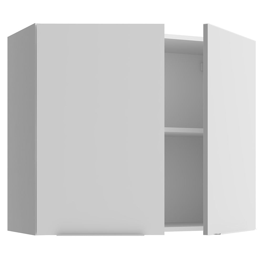 Armário Aéreo Madesa Stella 80 cm 2 Portas Branco