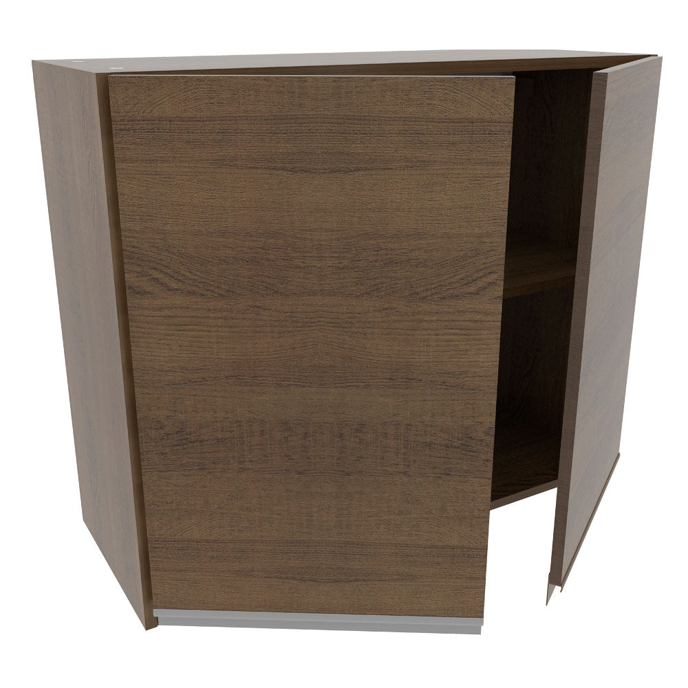 Armário Aéreo Madesa Glamy 80 cm 2 Portas Rustic