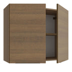 Armário Aéreo Madesa Stella 80 cm 2 Portas Rustic