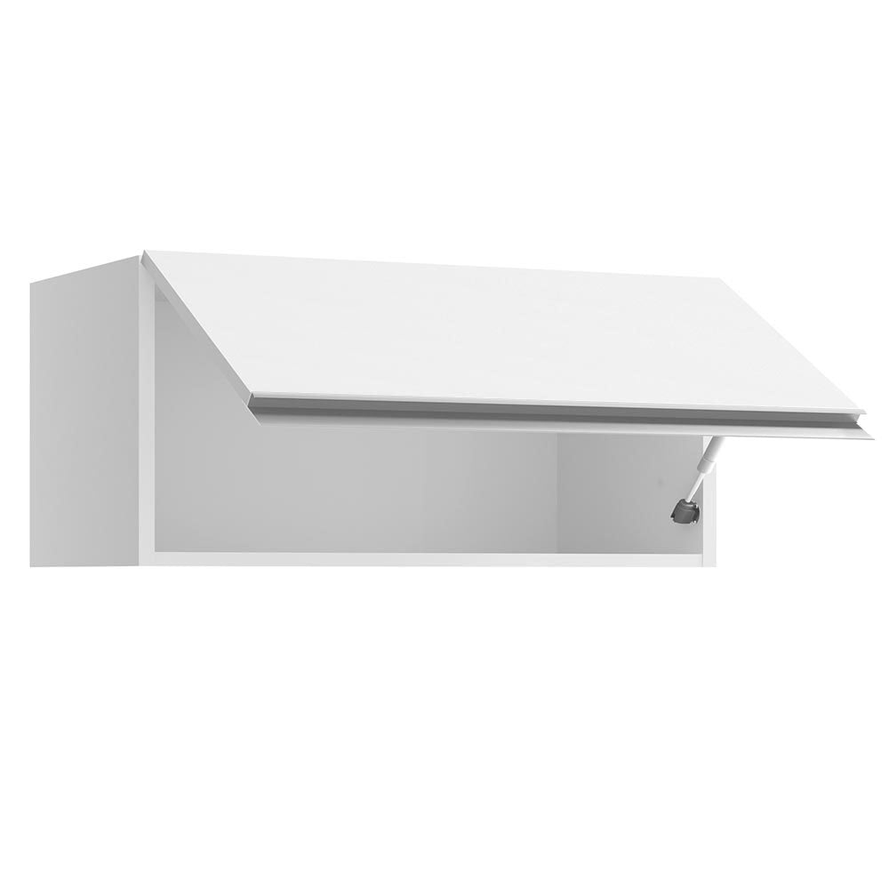Armário Aéreo Madesa Glamy 80 cm 1 Porta Basculante Branco