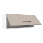 Armário Aéreo 80 cm 1 Porta Basculante Branco/Crema Agata Madesa