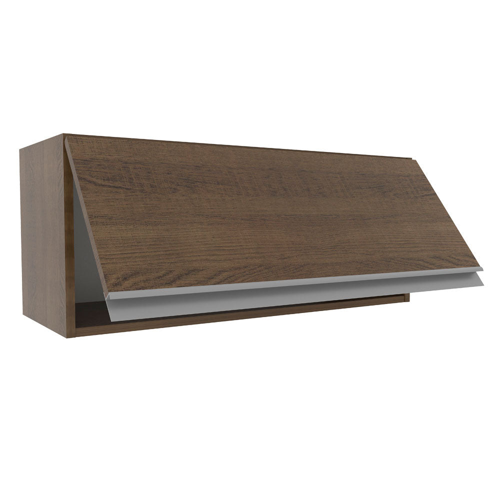 Armário Aéreo Madesa Glamy 80 cm 1 Porta Basculante Rustic