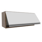 Armário Aéreo Madesa Glamy 80 cm 1 Porta Basculante Rustic/Branco