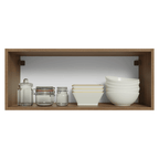 Armário Aéreo 80 cm 1 Porta Basculante Rustic/Branco Vik Madesa