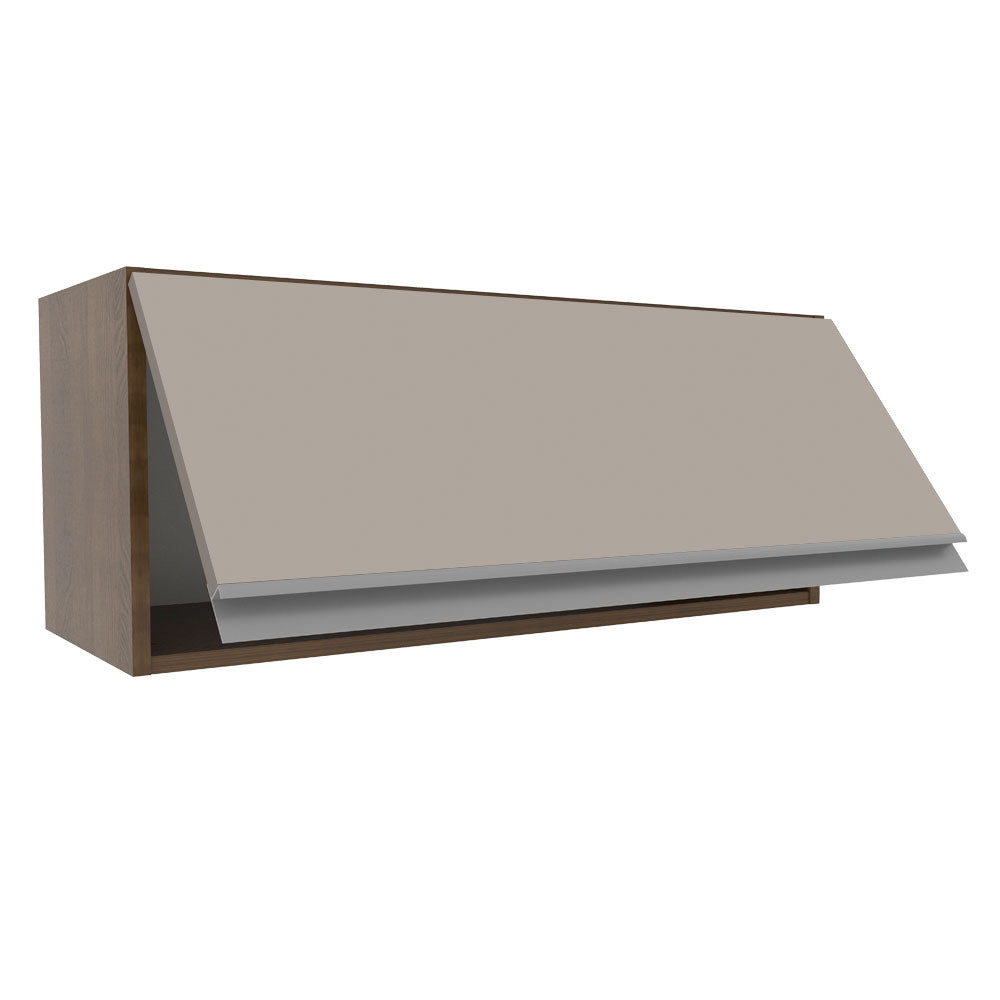 Armário Aéreo Madesa Glamy 80 cm 1 Porta Basculante Rustic/Crema