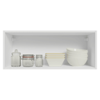 Armário Aéreo 80 cm 1 Porta Basculante Branco/Verde Vik Madesa