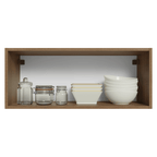 Armário Aéreo 80 cm 1 Porta Basculante Rustic/Verde Vik Madesa