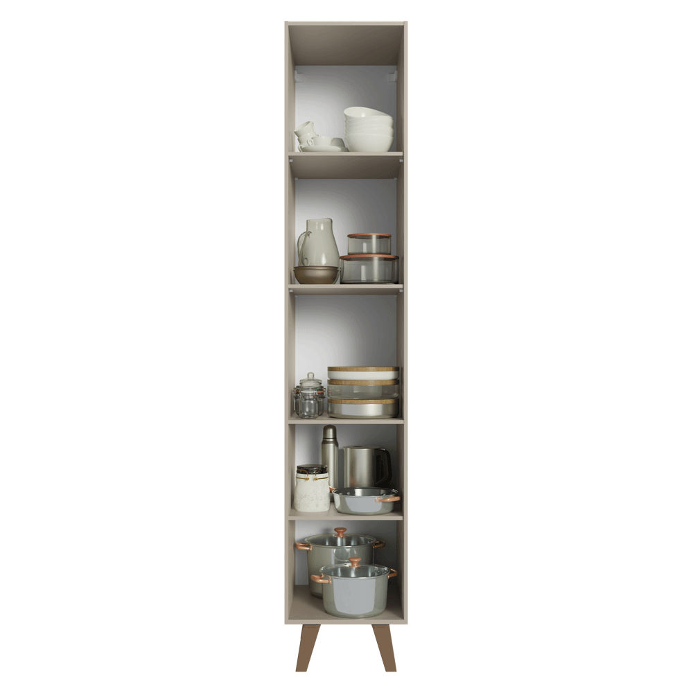 Paneleiro 40 cm 2 Portas Com Pés Crema Nice Madesa