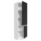Paneleiro 100% MDF 60 cm 2 Portas Branco/Preto Acordes Madesa