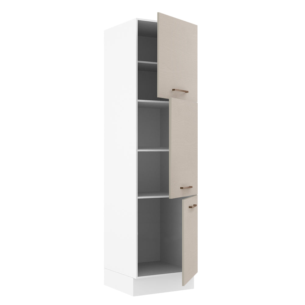 Paneleiro 60 cm 3 Portas Branco/Crema Agata Madesa