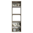 Torre Quente 60 cm 2 Portas 2 Nichos Suspenso Crema Nice Madesa