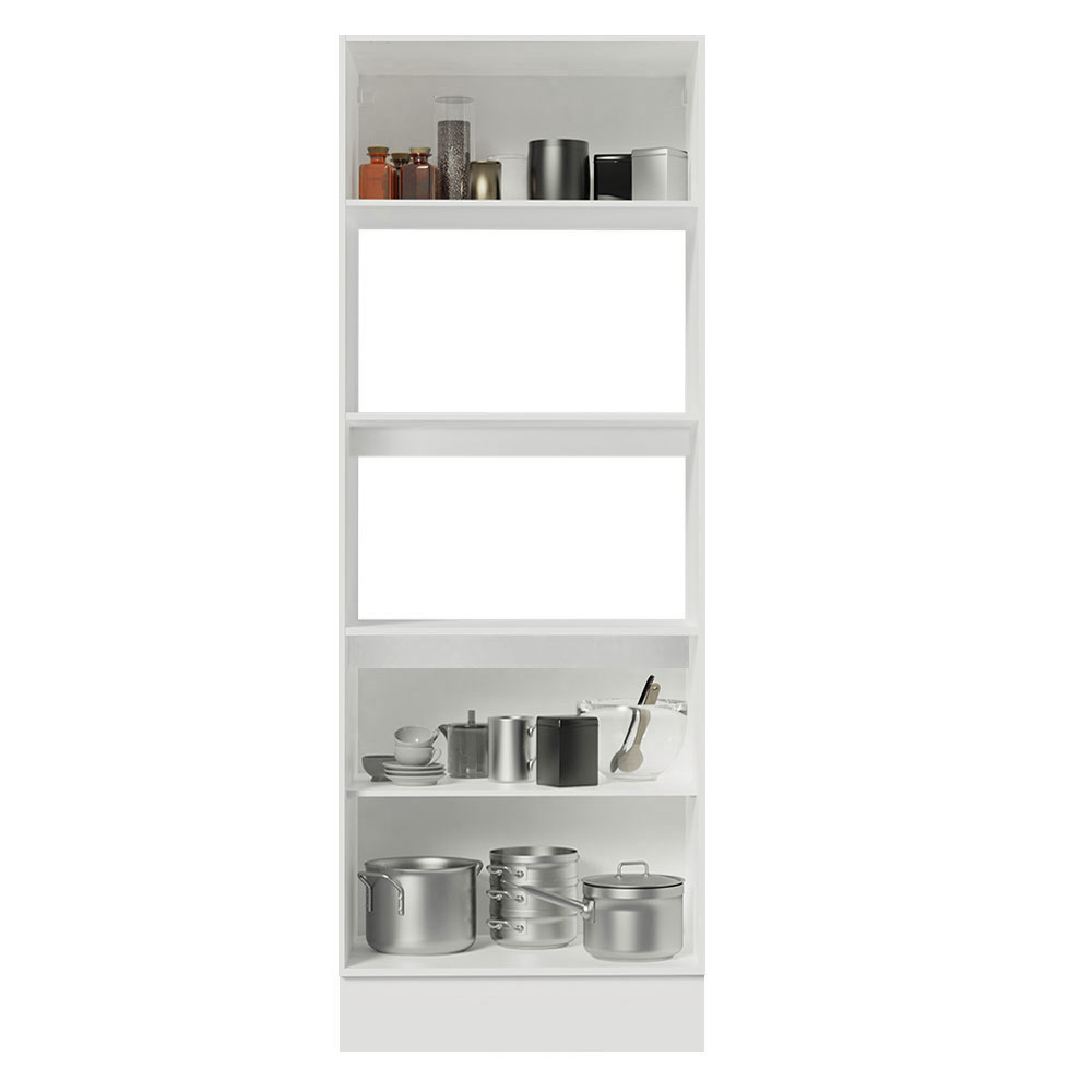 Torre Quente Para 2 Fornos 100% MDF Branco Smart Madesa