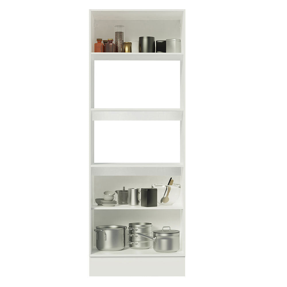 Torre Quente Madesa Smart 2 Portas e 1 Suspensa Branco/Rustic