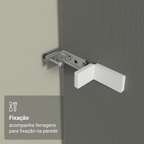 Painel Fechamento Lateral para Cozinha 225 x 60cm Cinza Madesa