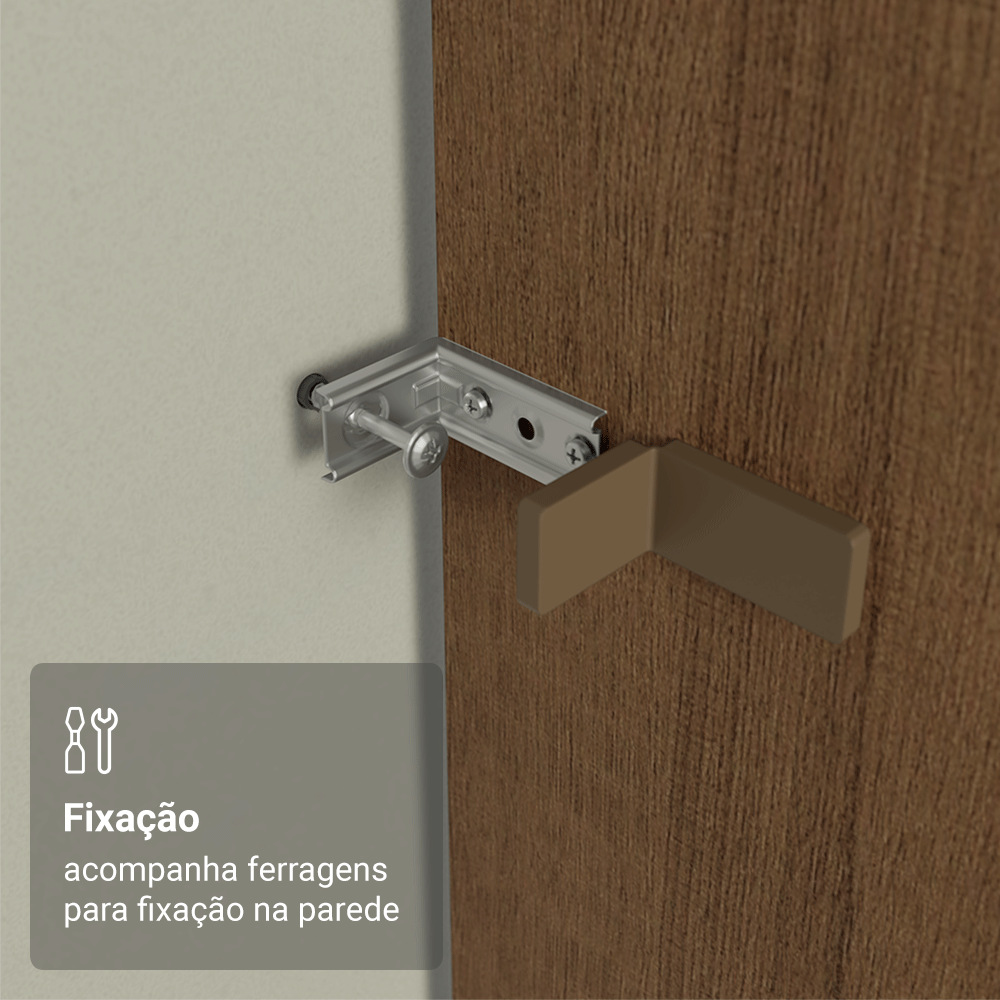 Painel Fechamento Lateral para Cozinha 225 x 60cm Rustic Madesa