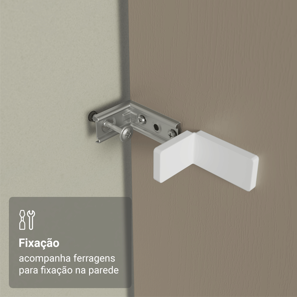 Painel Fechamento Lateral para Cozinha 225 x 60cm Crema Madesa