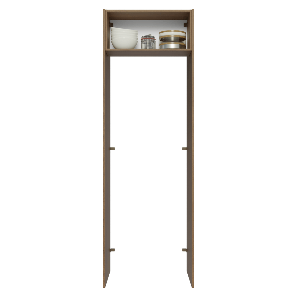 Porta-Geladeira 73 cm 1 Porta Basculante Rustic/Preto Lux Madesa