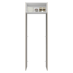 Porta-Geladeira 73 cm 1 Porta Basculante Crema/Branco/Crema Agata Madesa