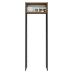 Porta-Geladeira 73 cm 1 Porta Basculante Preto/Rustic/Preto Lux Madesa