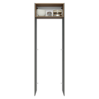 Porta-Geladeira 73 cm 1 Porta Basculante Cinza/Rustic/Cinza Lux Madesa