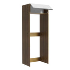 Porta-Geladeira Madesa Glamy 1 Porta Basculante Rustic/Branco