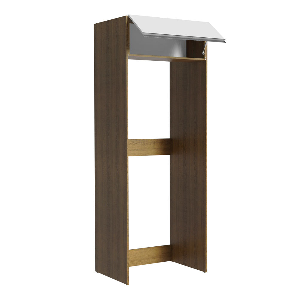 Porta-Geladeira Madesa Glamy 1 Porta Basculante Rustic/Branco