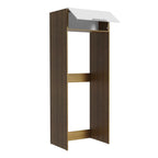 Porta-Geladeira Madesa Stella 1 Porta Basculante Rustic/Branco