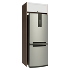 Porta-Geladeira 1 Porta Basculante Rustic/Branco Vik Madesa