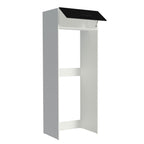 Porta-Geladeira Madesa Agata 1 Porta Basculante Branco/Preto