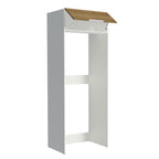 Porta-Geladeira Madesa Stella 1 Porta Basculante Branco/Rustic